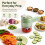 4 in 1 Handheld Electric Vegetable Cutter Food Fruit Chopper (Green), Automatic Functionality for Garlic Vegetables 4