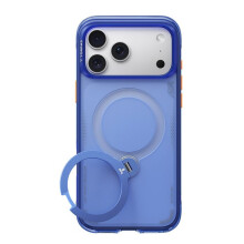 iPhone 18 Pro Max hoes TORRAS Ostand Q3 Air Diepblauw met 360 ondersteuning