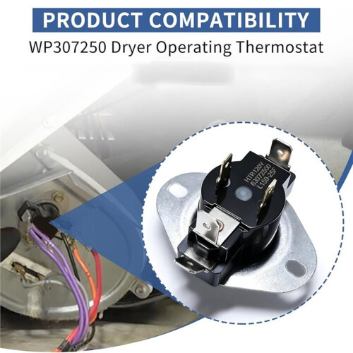 WP307250 Dryer Operating Thermostat for   Replacement 63072500 307250 484291 1