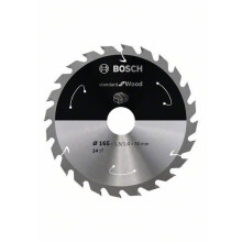 Cirkelzaagblad - BOSCH - Standaard voor Hout - 165 mm - 24 tanden - Boring 30 mm