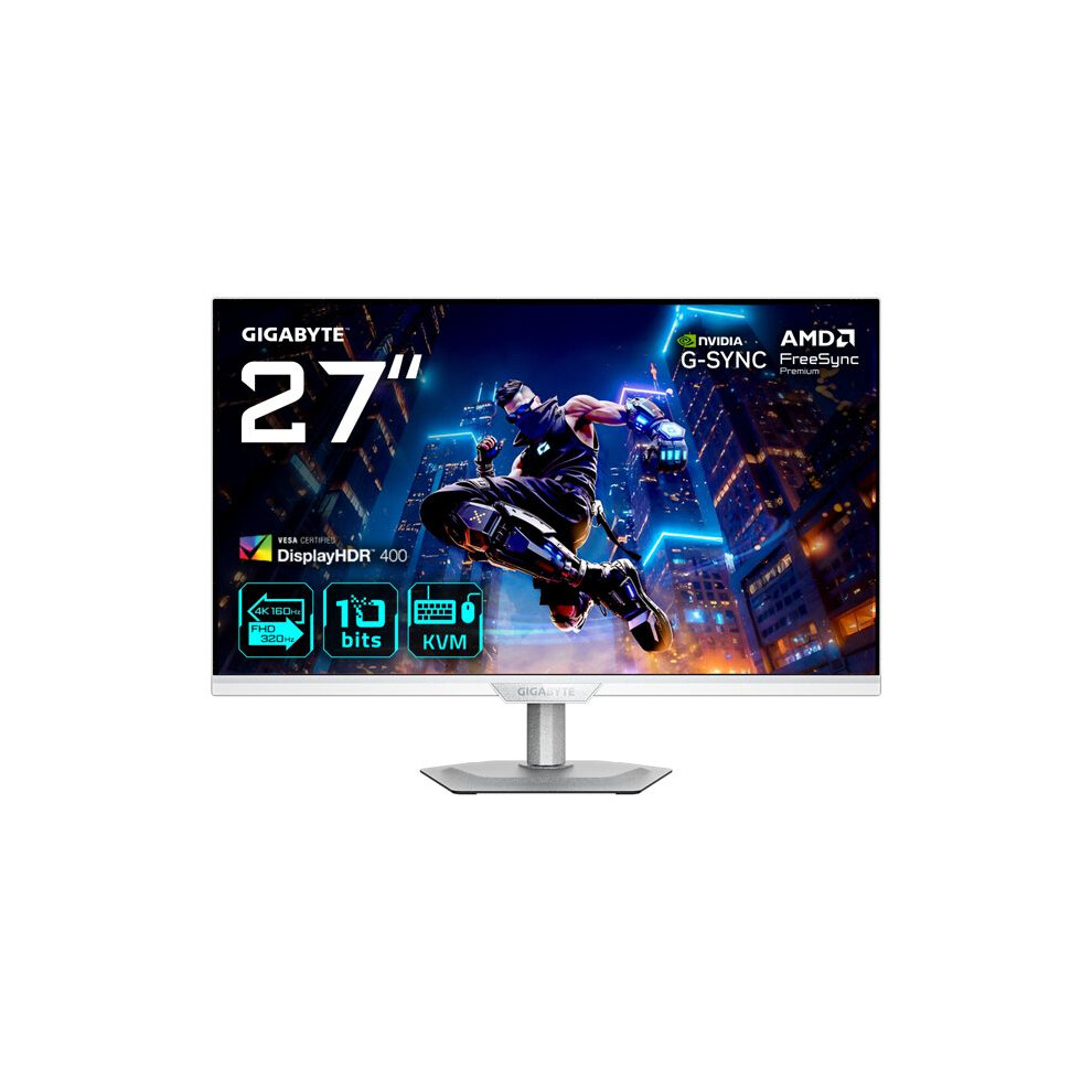 Gigabyte Monitor M27up Ice 27" Ultrahd 4K 160Hz Ss-Ips Hdr400 Freesync Premium Höhenverstellbar - Bild 8