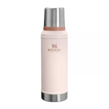 Isolierflasche hellrosa - STANLEY - 0,94 L - Recycelter Edelstahl - Hält warm für 24 h - Hält kalt für 26 h