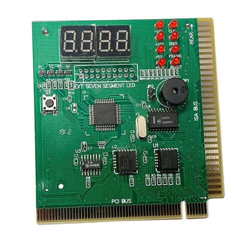 PC Diagnostic Card 4 Digit Standard PCI ISA Port Dual POST Code Display Desktop Diagnostic Card for PC  Board 2