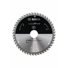 Cirkelzaagblad - Bosch - Standaard voor Hout - 165x1.5 mm - 48 tanden - Voor accuzaagmachines