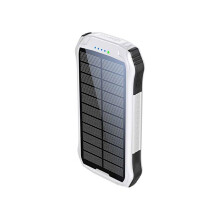Neutron Externe Solar Batterie 10000mAh - Tragbare Powerbank mit Taschenlampe und Doppel-USB-Anschluss für Mobiltelefone