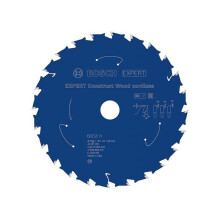 Lâmina de serra circular - BOSCH - EXPERT Construct Wood sem fio - 165 x 1,6 x 20 mm T24 - Dentes de carbure - Longevidade 2x
