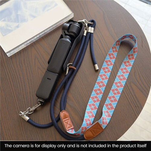 Multi Wear Camera Shoulder Strap Quick Detachable Buckle Length Adjustable Camera for  Osmo Pocket 3 Rhombic 2
