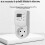 Protection over Voltage Protector Relay Socket AC220V 16A Electronic Multifunctional Plug Socket EU Plug 5