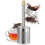 Portable French Coffee and Tea Press Maker,Stainless Steel Coffee Filter and Tea Press Maker,Reusable Coffee Press Maker 2