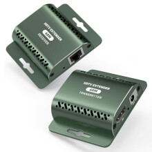 Adaptador Extensor Compatible con A Través de Ethernet 1080P, Extensor Ethernet Compatible con con POC y Copia EDID
