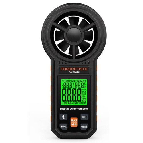 Multifunctional Anemometer Air Volume Measurement Temperature and Humidity Tester CFM CMM CMS Digital Anemometer 1