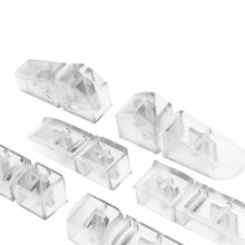 For TRIMUI BRICK Transparent Back Keycaps Set Replacement Back Keycaps Translucent Keycaps 3 Height Combo Set Game