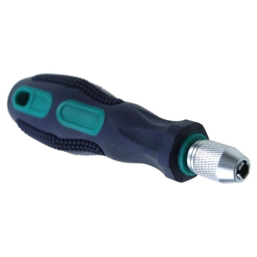 2 Pcs Bit Driver Handle, 5mm Round Shank Screwdriver Handle / Chuck Adapter with Non-Slip Handle 1