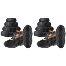 200 Pièces Couvre-Chaussures Jetables Épais, Recyclables, Anti-Poussière, Taille Adaptée à la Plupart, Intérieur/Extérieur