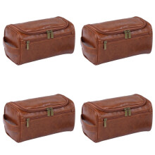4X Unisex Vintage Luxus Kulturbeutel Reise Notwendig Business Kosmetik Make- Koffer Hängeaufbewahrung Organizer Taschen