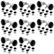 Ensemble de Goujons et Bouton de Manchette pour Chemises Habit Ă Queue Mariage Affaires 16 Bouton de Manchette et 48 Goujons