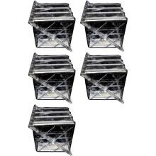 5X Große Größe Kunststoff Klares Herz Quadrat Wassermelone Wachsende Form Transparente Frucht Wachstum Formung Form