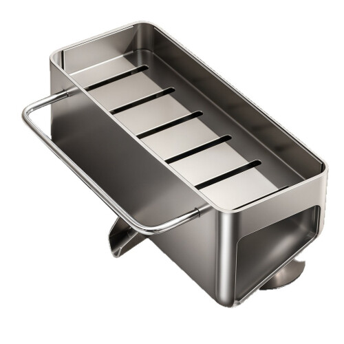 (Gray)Space Aluminum Wall Mount Organizer For Kitchen Utensils And Personal Items Care