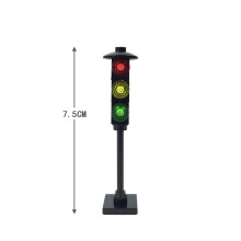 (Single Side)Set semafori blocco costruzioni per gioco creativo e modellismo ferroviario