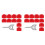 20PCS RJ45 Inserts Lock with Key Dust-Proof Network Plug Enhances Data Security Protection for , Router Red 2