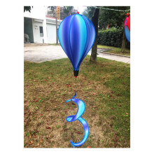 2X Hanging Hot Air Balloon Wind Spinners Rainbow Windsock Rainbow Hot Air Balloon Hot Air Balloon Wind Rainbow Curlie