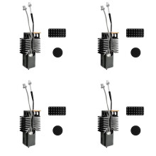 4X Kit Bloc Céramique 0,4 mm pour Hotend Snapmaker U1 avec Buse Intégrée en Acier Trempé pour Imprimante 3D Snapmaker U1