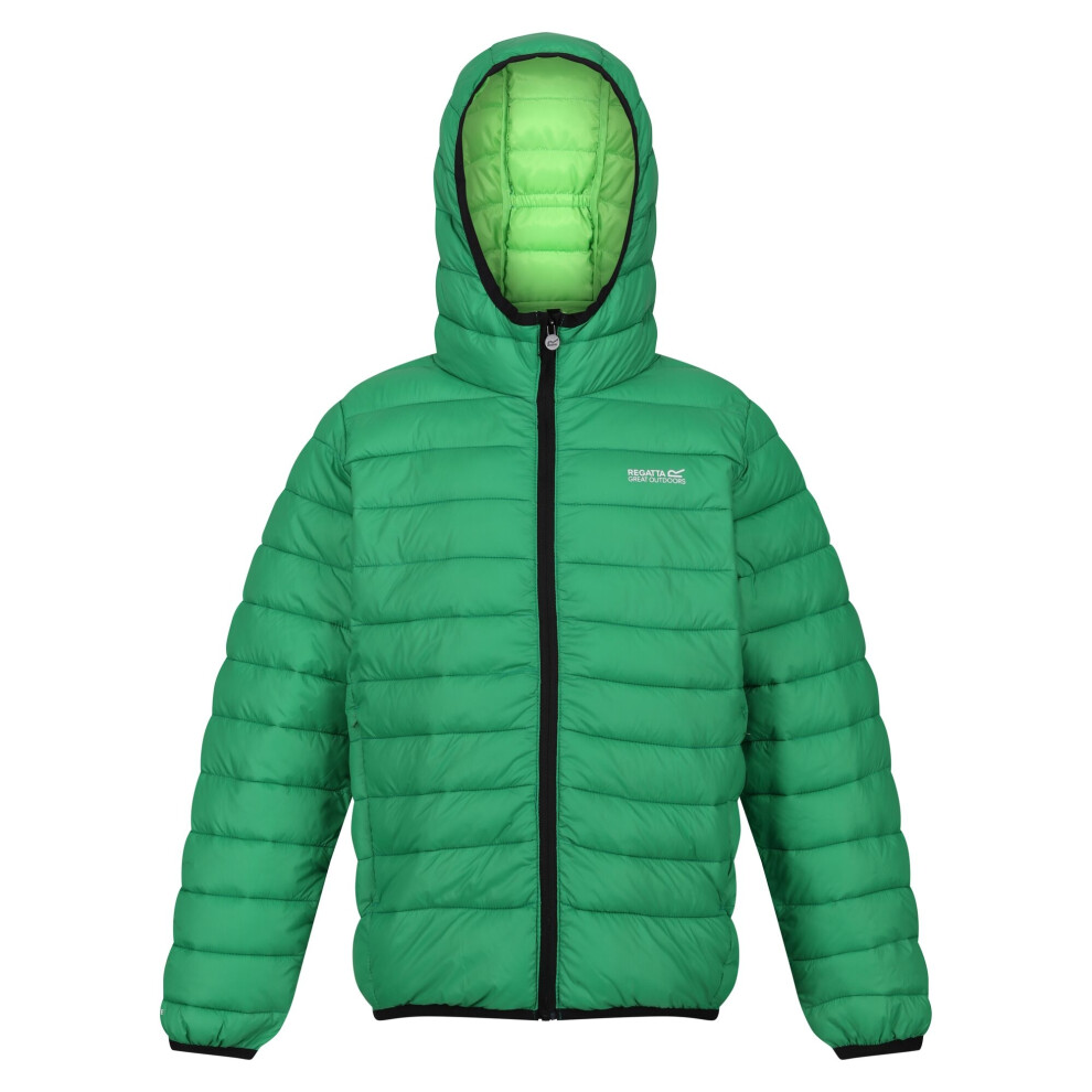 Regatta Marizion Hooded Padded Jacket for Kids in Grey, Size 15-16 Years, Lightweight Water Repellent Winter Coat - Image 3