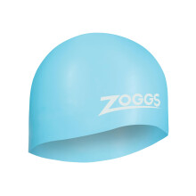 Zoggs Unisex Adult Easy-Fit Silicone Swimming Cap - Light Blue, One Size