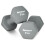 Athlyt Neoprene Dumbbell Set, 2 x 7kg, Grey 1