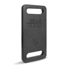 Yes4All U7TV Cast Iron Rucking Weight Plate for Backpack, 11,3 KG | 25 POUND, Black