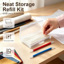 Fabric Marking Pens, with 40 Refills, Sewing Supplies Accessories, for Quilting, Pattern Tracing, Clothing Cutting