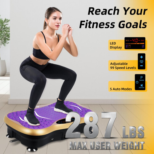 EVOLAND Vibration Plate Exercise Machine, Fitness Vibration Trainer 2