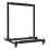 Support de guitare 3 compartiments, pied réglable en fer noir avec coussin mousse EVA 5