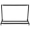 Support de guitare 3 compartiments, pied réglable en fer noir avec coussin mousse EVA 9
