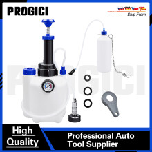 PROGICI Kit de purge de freins et d'embrayage, Pompe électrique 3L+1L, Plastique et Acier, Blanc et Noir