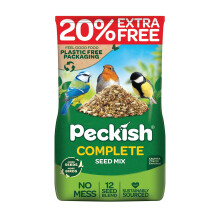 Peckish Complete Seed and Nut Mix for Wild Birds 1.7kg +20% Free, Brown