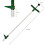 Armo Handheld Weed Puller Long Handle Garden Weeding Tool With 3 Claws Weed Root Puller Grabber 100CM, Black And Green 3