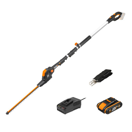 WORX WORX WG252E 20V PowerShare Cordless Pole Hedge Trimmer 45cm