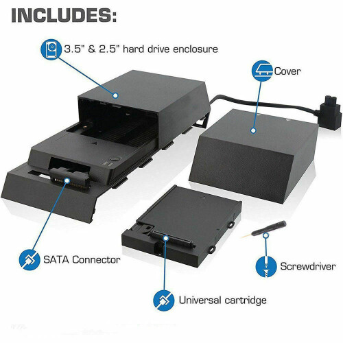 For PS4 Playstation4 Memory Storage 3" 2TB Data Bank Box Hard Drive External Box 2
