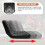 Universal Waterproof Seat Tractor Dumper Forklift Mower Digger Adjustable Black 4