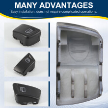 2 Stuks Raam Schakelaar Knop Power Window Schakelaar Knop Cover voor Vito Viano W639 Sprinter II 906
