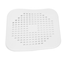 Square Drain Cover for Shower Drain Hair Catcher Flat Silicone Plug for Bathroom and Kitchen Filter Shower Drain Protection Flat Strainer Stopper with