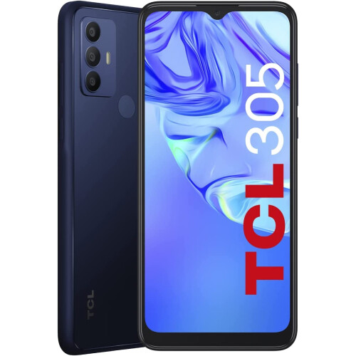 TCL TCL 305 Smartphone 64GB, 2GB RAM, Dual Sim, Atlantic Blue