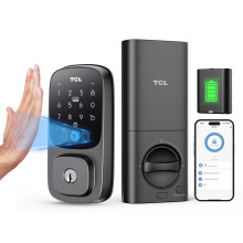 TCL D1 Pro Palm Vein Smart Lock, Wi-Fi Keyless Entry Door Lock, App Remote Control, Upgraded Security Electronic Deadbolt Lock for Front Door
