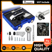 Podofo Outil de démontage et réglage de poulie de vilebrequin 303-1611 pour Ford 1.0T ECOBOOST avec mallette