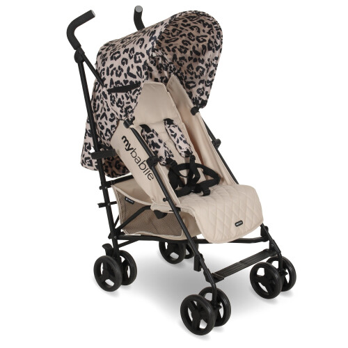 My Babiie MB01 Lightweight Stroller - Fawn Leopard 1