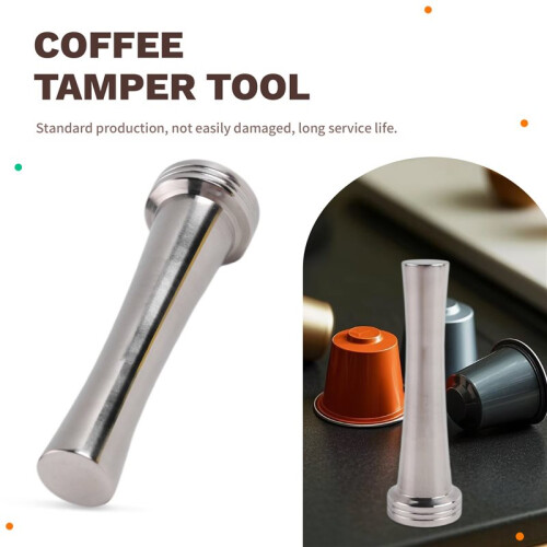 Stainless Steel Coffee Tamper Filling Tool,Espresso Tamper Compatible for  Machine Solid Tamper Tool 2