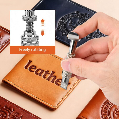 Leather Swivel Knife, Leather Carving Tools, 3 Replaceable Blades for Engraving and Stamping,DIY Handmade Adjustable