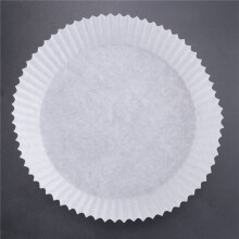 100Pcs Air Fryer Parchment Paper Liners Non-Stick Disposable Liners Basket Unperforated Round Parchment Paper(White)