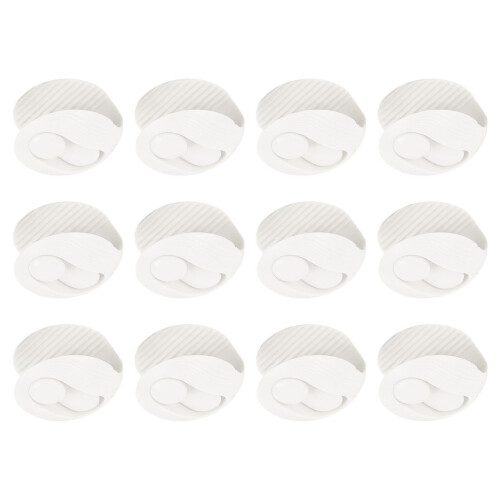 12x Bettdeckenclips Weiß Schnalle Halter
